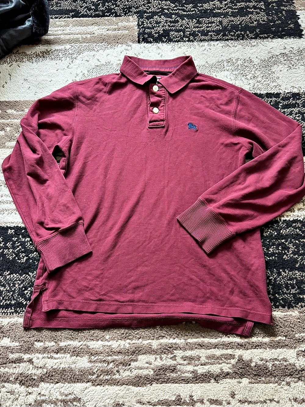 Old Navy Men's Long Sleeve Polo Size Medium